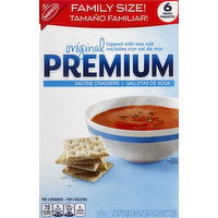 Premium Crackers, Saltine, Original, Family Size!, 6 Each