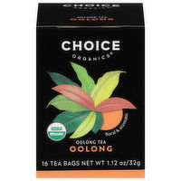 Choice Organics Oolong Tea, Oolong, Tea Bags - 16 Each