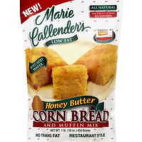 Marie Callender's Corn Bread and Muffin Mix, Restaurant Style, Honey Butter, 16 Ounce