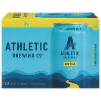 Athletic Brewing Co Beer, IPA, Run Wild, 12 Pack - 12 Each