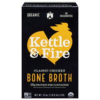 Kettle & Fire Organic Classic Chicken Bone Broth - 16.9 Ounce
