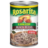 Rosarita Black Beans, Low Fat, Refried