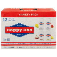 Happy Dad Assorted Hard Seltzer Variety Pack - 12 Each