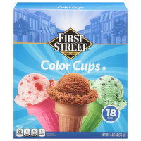 First Street Color Cups, 18 Each