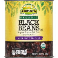 Sun Harvest Beans, Black, Organic - 108 Ounce