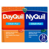 Vicks DayQuil & NyQuil Cold & Flu LiquiCap Medicine - 24 Each