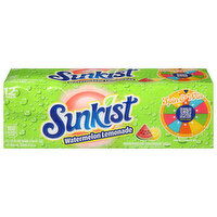 Sunkist Soda, Watermelon Lemonade, 12 Pack - 12 Each