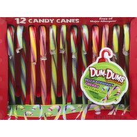 Dum Dums Candy Canes, Blu Raspberry, Cherry, Watermelon - 12 Each