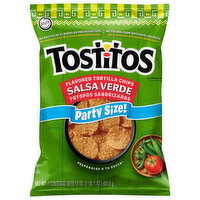 Tostitos Salsa Verde Flavored Tortilla Chips Party Size! - 17 Ounce