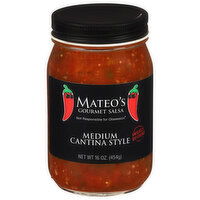 Mateo's Cantina Style Medium Gourmet Salsa - 16 Ounce