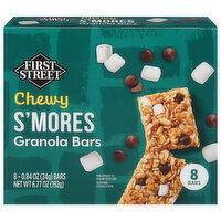 First Street Granola Bars, S'mores, Chewy - 8 Each