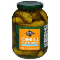 First Street Kosher Dill Baby Pickles - 46 Fluid ounce
