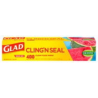 Glad Food Wrap, Clear, Value Size, 400 Square Feet - 1 Each