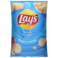 Lay's Potato Chips, Salt & Vinegar Flavored, Party Size, 12.5 Ounce