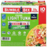 Bumble Bee Tuna, Light, Chunk, 10 Each