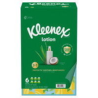 Kleenex 3-Ply Lotion Coconut Oil + Aloe Tissues - 6 Each