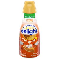 International Delight Coffee Creamer, Zero Sugar, Pumpkin Pie Spice - 32 Fluid ounce