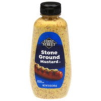First Street Mustard, Stone Ground - 12 Ounce