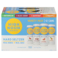 High Noon Hard Seltzer, Variety Pack - 12 Each