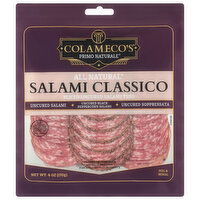 Colameco's Primo Naturale Sliced Uncured Salami Classico Trio - 6 Ounce