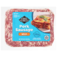 First Street Mild Pork Sausage - 16 Ounce