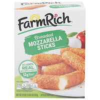 Farm Rich Mozzarella Sticks, Breaded - 22 Ounce