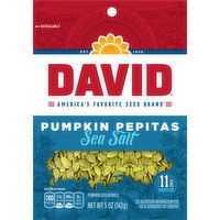 David Pumpkin Pepitas, Sea Salt - 5 Ounce