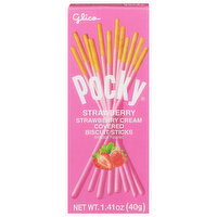 Pocky Strawberry Cream Covered Strawberry Biscuit Sticks - 1.41 Ounce
