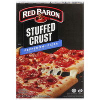 Red Baron Pizza, Stuffed Crust, Pepperoni - 23.64 Ounce
