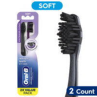 Oral-B Advanced Whitening Charcoal Toothbrushes, Soft - 2 Each