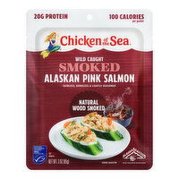 Chicken of the Sea Wild Caught Smoked Alaskan Pink Salmon Packet, Natural Wood Smoke Flavor - 3 Ounce