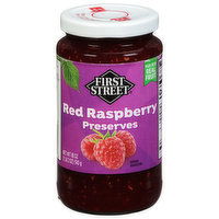 First Street Preserves, Red Raspberry - 18 Ounce