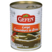 Gefen Large in Brine Cucumbers - 19 Fluid ounce