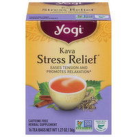 Yogi Herbal Supplement, Caffeine Free, Kava, Tea Bags - 16 Each