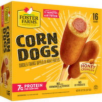 Foster Farms Honey Crunchy Corn Dogs, Frozen
