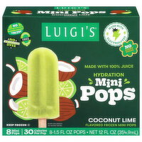 Luigi's Coconut Lime Pops - 12 Ounce