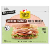 Foster Farms White Turkey, Hickory Smoked, Value Pack - 28 Ounce