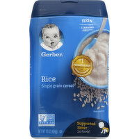 Gerber Cereal, Rice, Single Grain - 16 Ounce