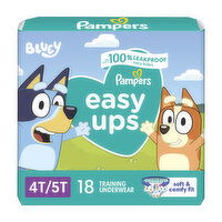 Pampers Training Underwear Boys Size 6 4T5T - 18 Each