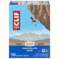 Clif Bar Chocolate Chip Energy Bars - 10 Each