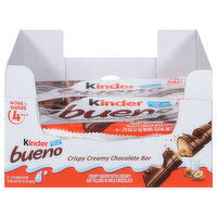 Kinder Chocolate Bar, Crispy Creamy - 8 Each