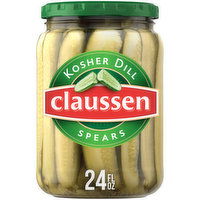 Claussen Kosher Deli-Style Pickle Spears, 24 Fluid ounce