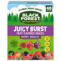 Black Forest Fruit Flavored Snacks, Juicy Burst, Berry Medley - 40 Each