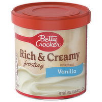 Betty Crocker Frosting, Vanilla, Rich & Creamy, 16 Ounce