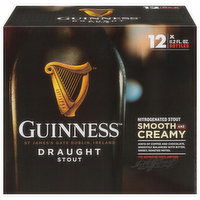 Guinness draught stout alcohol,Beer ,smooth and creamy - 134.4 Ounce