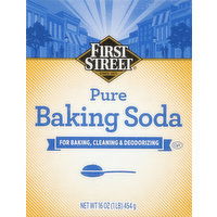 First Street Baking Soda, Pure, 16 Ounce