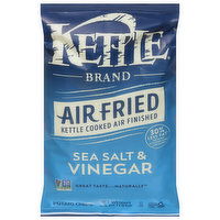 Kettle Brand Potato Chips, Sea Salt & Vinegar, Air Fried - 6.5 Ounce