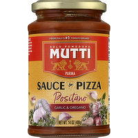 Mutti Pizza, Positano, Garlic & Oregano, 14 Ounce