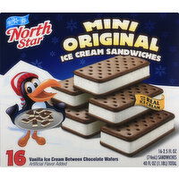 North Star Ice Cream Sandwiches, Original, Mini - 16 Each