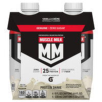 Muscle Milk Zero Sugar Genuine Vanilla Creme Protein Shake - 4 Each